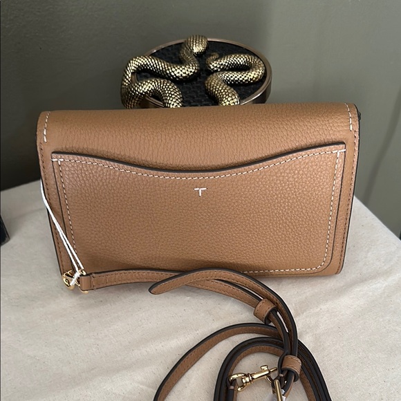Tory Burch Thea flat Leather wallet crossbody - Picture 7 of 8